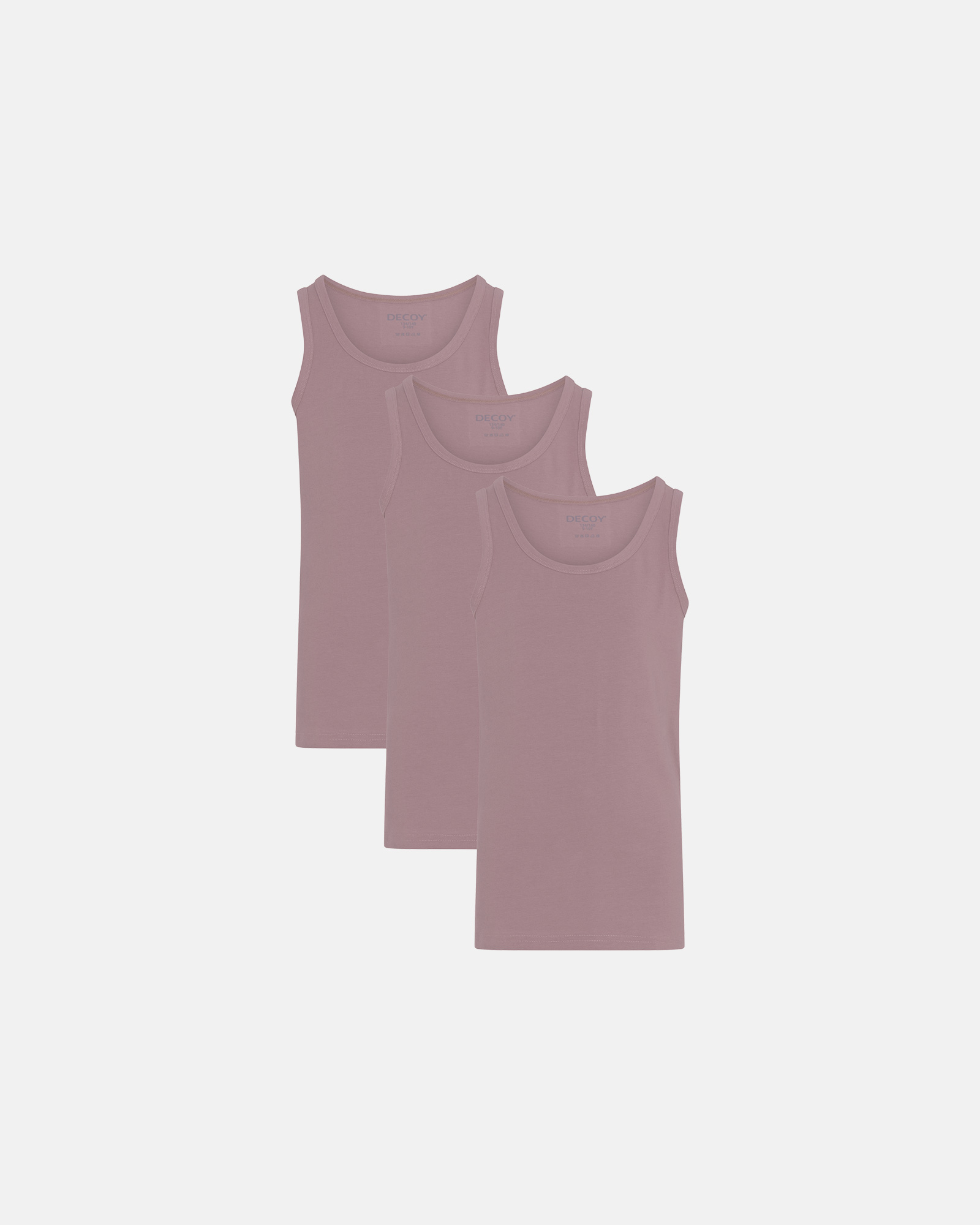 Bio-Baumwolle, Unterhemd Shirt, 3-pack, Rose, Mädchen -Decoy Bio-Baumwolle, Unterhemd Shirt, 3-pack, Rose, Mädchen -Decoy