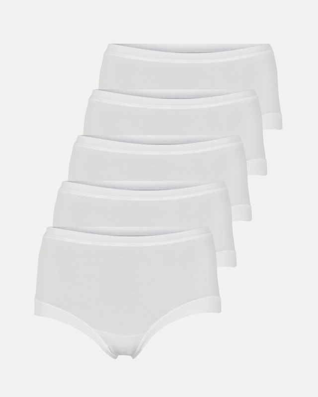 Bambusviskose, Maxi, 5-pack, Weiß