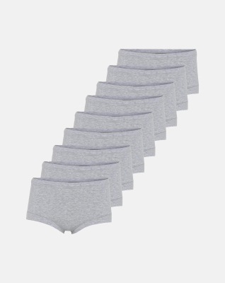 Bambusviskose, Maxi, 9-Pack, Grau