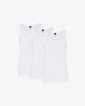 Bio-Baumwolle, Unterhemd Top, 3-pack, Weiß - Claudio