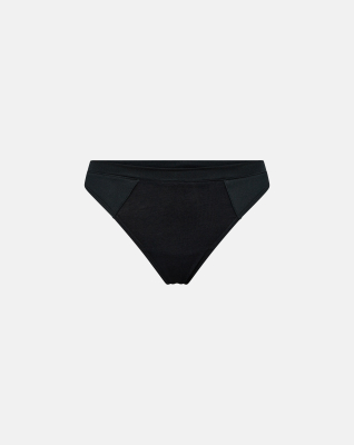 Bio-Bambusviskose, String, 3-pack, Schwarz