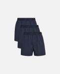 100% Baumwolle, Boxershorts, 3er-Pack, Blau -JBS