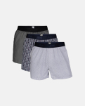 Bio-Baumwolle, Boxershorts, 3-pack, Mehrfarbig Kariert -JBS