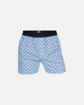 Bio-Baumwolle, Boxershorts, 3-Pack, Mehrfarbig Blau Druck -JBS