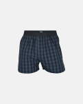 Bio-Baumwolle, Boxershorts, 3-Pack, Mehrfarbig Blau Karo -JBS