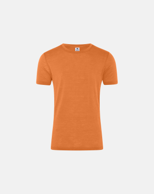 Bio-Wolle, T-Shirt, Orange -Dovre