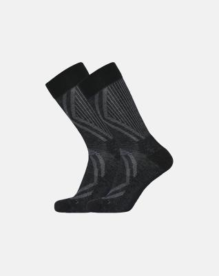 Bio-Wolle, Socken, 2-pack, Schwarz -Dovre