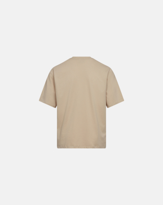 GOTS-Baumwolle, Mid-Sleeve T-Shirt, Sand -Resteröds