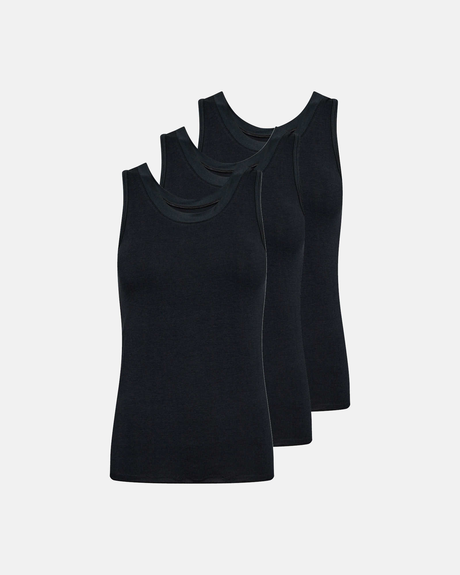 Bio-Bambusviskose, 3-pack Top, Schwarz -JBS of Denmark Women Bio-Bambusviskose, 3-pack Top, Schwarz -JBS of Denmark Women