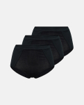 Bio-Bambusviskose, Maxi, 3-pack, Schwarz