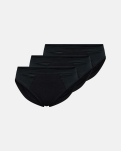 Bio-Bambusviskose, Tai, 3-pack, Schwarz