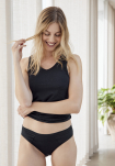 Bio-Bambusviskose, 3-pack Tai-Höschen, Schwarz -JBS of Denmark Women