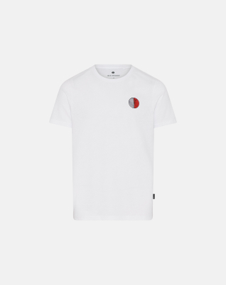 100% Bio-Baumwolle, T-Shirt O-Ausschnitt, Weiß