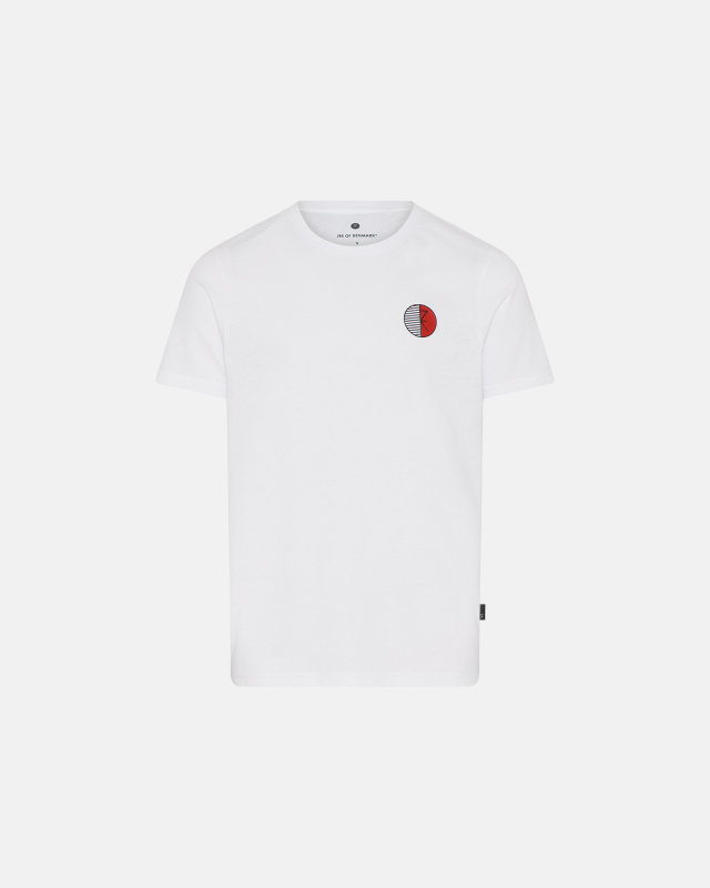 100% Bio-Baumwolle, T-Shirt O-Ausschnitt, Weiß -JBS of Denmark Men
