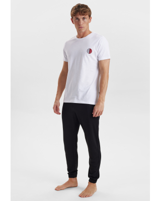 100% Bio-Baumwolle, T-Shirt O-Ausschnitt, Weiß -JBS of Denmark Men