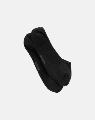Bambus, No show Socken, 5-pack, Schwarz -Resteröds