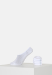 Bambus, No show Socken, 5-pack, Weiß -Resteröds