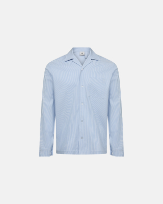 Bambusviskose, Pyjamahemd, Blaugestreift