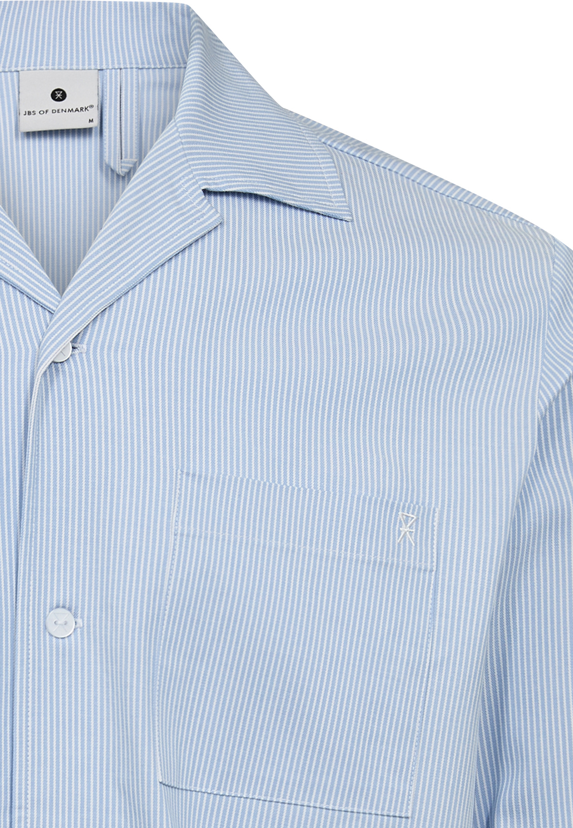 Bambusviskose, Pyjamahemd, Blaugestreift -JBS of Denmark Men Bambusviskose, Pyjamahemd, Blaugestreift -JBS of Denmark Men