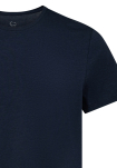 Bambus, T-Shirt Rundhals, Marineblau -Dovre
