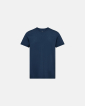 Bambus, T-Shirt Rundhals, Blau - Dovre