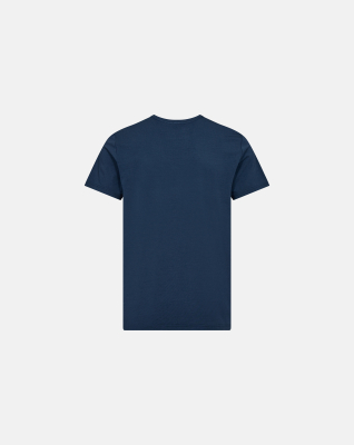 Bambus, T-Shirt Rundhals, Blau -Dovre