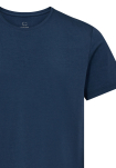 Bambus, T-Shirt Rundhals, Blau -Dovre