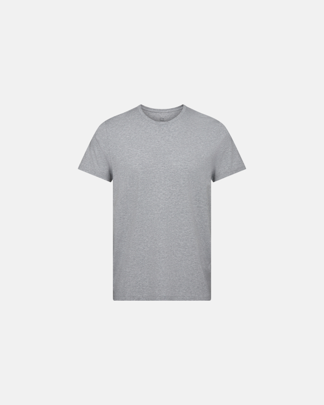 Bambus, T-Shirt Rundhals, Hellgrau -Dovre