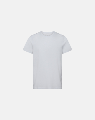 Bambus, T-Shirt Rundhals, Weiß -Dovre