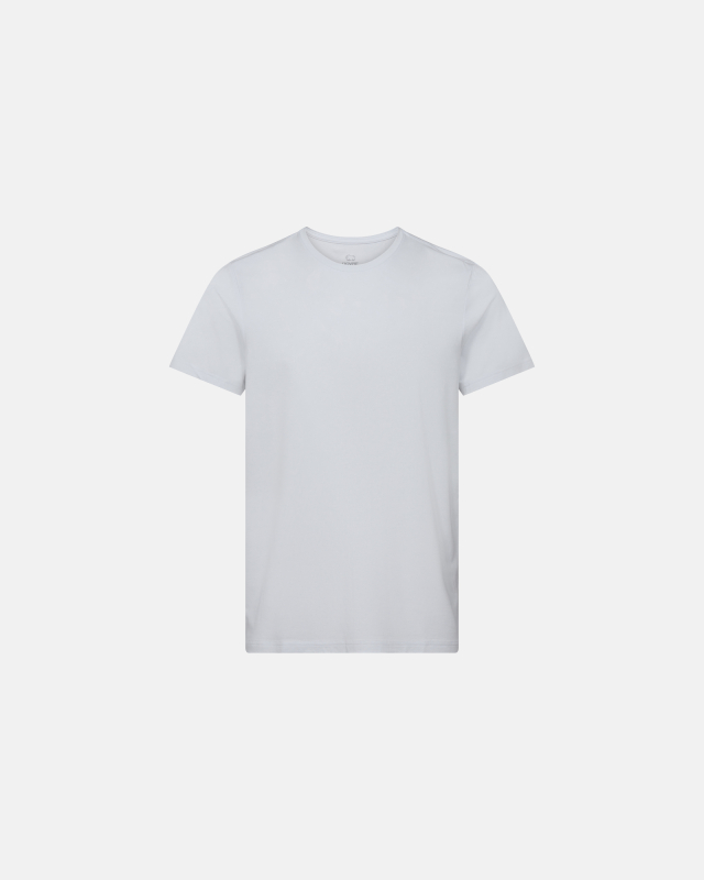 Bambus, T-Shirt Rundhals, Weiß -Dovre