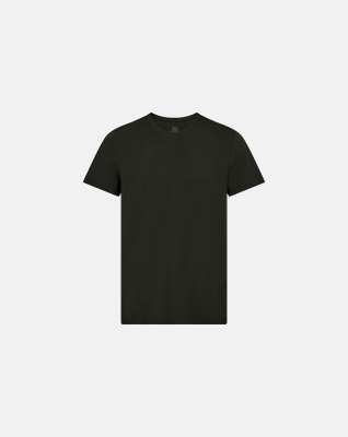 Bambus, T-Shirt Rundhals, Grün -Dovre