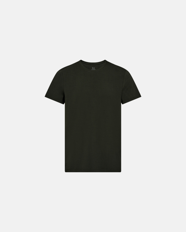 Bambus, T-Shirt Rundhals, Grün -Dovre