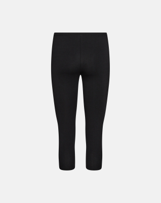 Bambusviskose, 3/4 leggings, Schwarz -Decoy