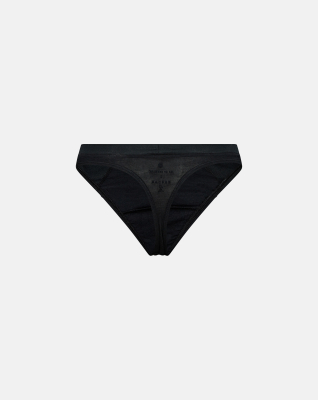 Bio-Bambusviskose, String Slip, Schwarz -JBS of Denmark Women