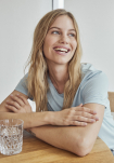 Bambusviskose, T-Shirt, Blau -JBS of Denmark Women