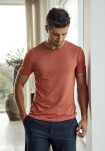 Bambusviskose, T-Shirt Rundhals, Orange -JBS of Denmark Men