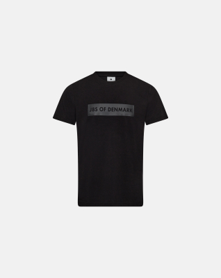 T-Shirt mit Logo, Bambusviskose, Schwarz