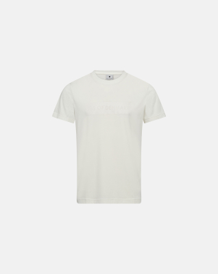 T-Shirt mit Logo, Bambusviskose, Weiß