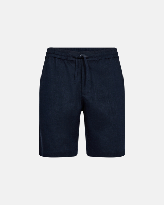 Leinen, Shorts, Marineblau