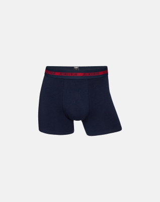 Bambusviskose, Boxershorts, 3er-Pack, Hellblau, Rot, Marineblau -JBS