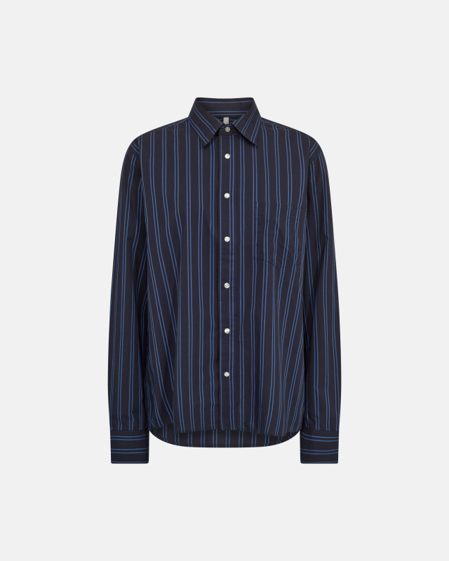 Bio-Baumwolle, Pyjamahemd, Navy -JBS of Denmark Unisex