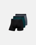 Bambusviskose, Boxershorts, 3-pack, Mehrfarbig -JBS