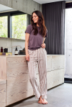 100% Bio-Baumwolle, Pyjamahose, Braun -JBS of Denmark Women