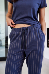 100% Bio-Baumwolle, Pyjamahose, Blau -JBS of Denmark Women