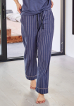 100% Bio-Baumwolle, Pyjamahose, Blau -JBS of Denmark Women