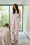 100% Bio-Baumwolle, Pyjamahemd, Braun -JBS of Denmark Women