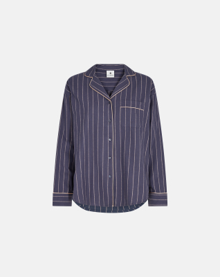 100% Bio-Baumwolle, Pyjamahemd, Blau -JBS of Denmark Women