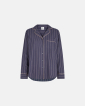 100% Bio-Baumwolle, Pyjamahemd, Blau - JBS of Denmark Women