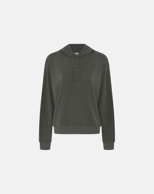 Bambusviskose, Hoodie, Grün