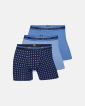 Bambusviskose, Boxershorts, 3-pack, Blau - JBS